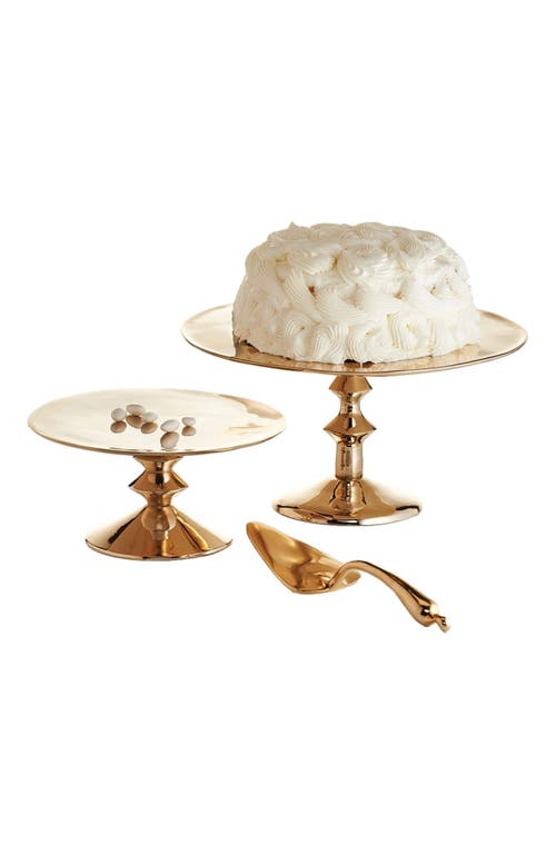 Lunares Pod Cake Server In Silver