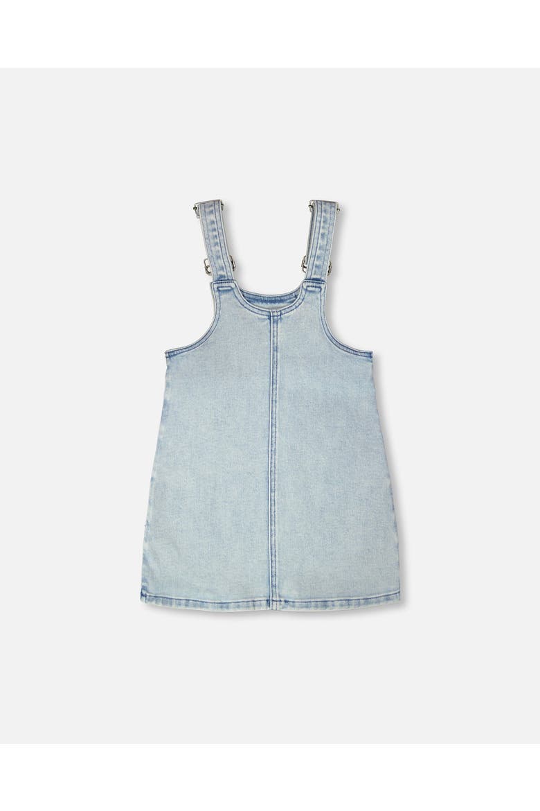 Sleeveless Denim Overall Dress, Alternate, color, Light Blue Denim