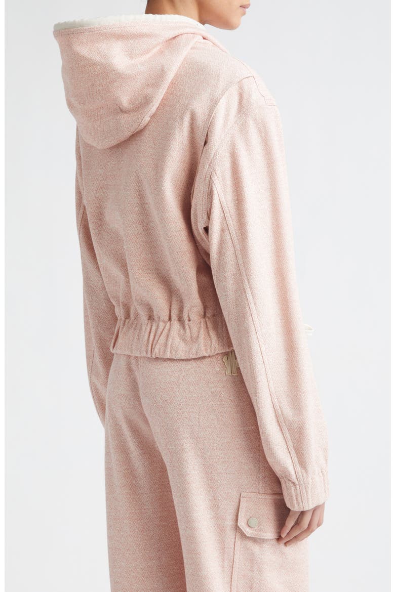 Zip-Up Hoodie, Alternate, color, STRAWBERRY PINK