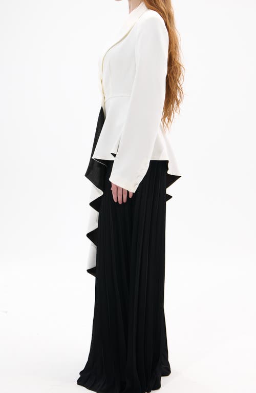 Azalea Wang Asymmetric Statement Blazer In Multi
