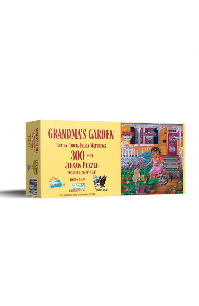 Sunsout Grandma's Garden 300 piece Jigsaw Puzzle for Adults, Main, color, Multicolor