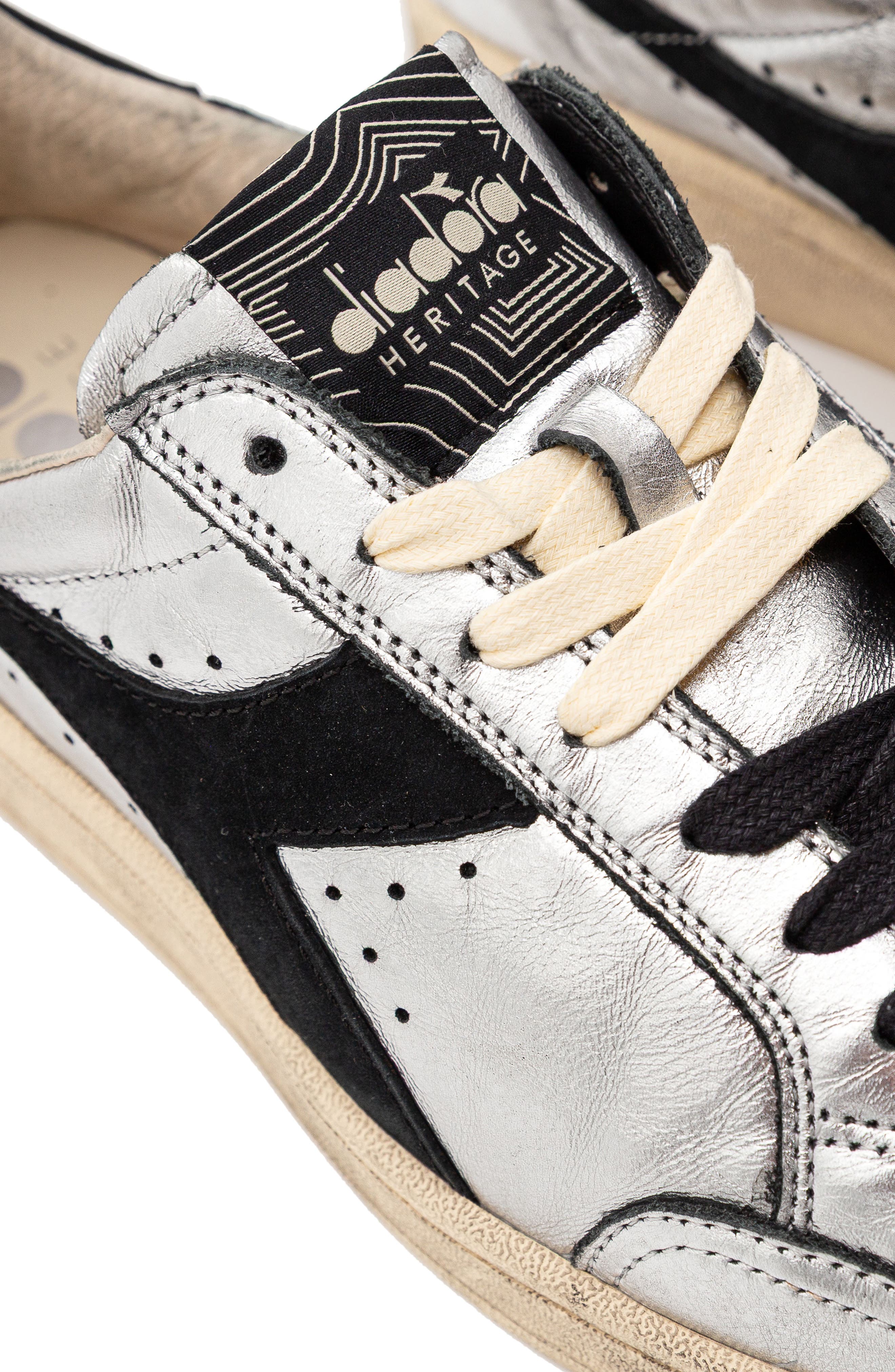 Diadora Prestige Metallic Sneaker, Alternate, color, Silver