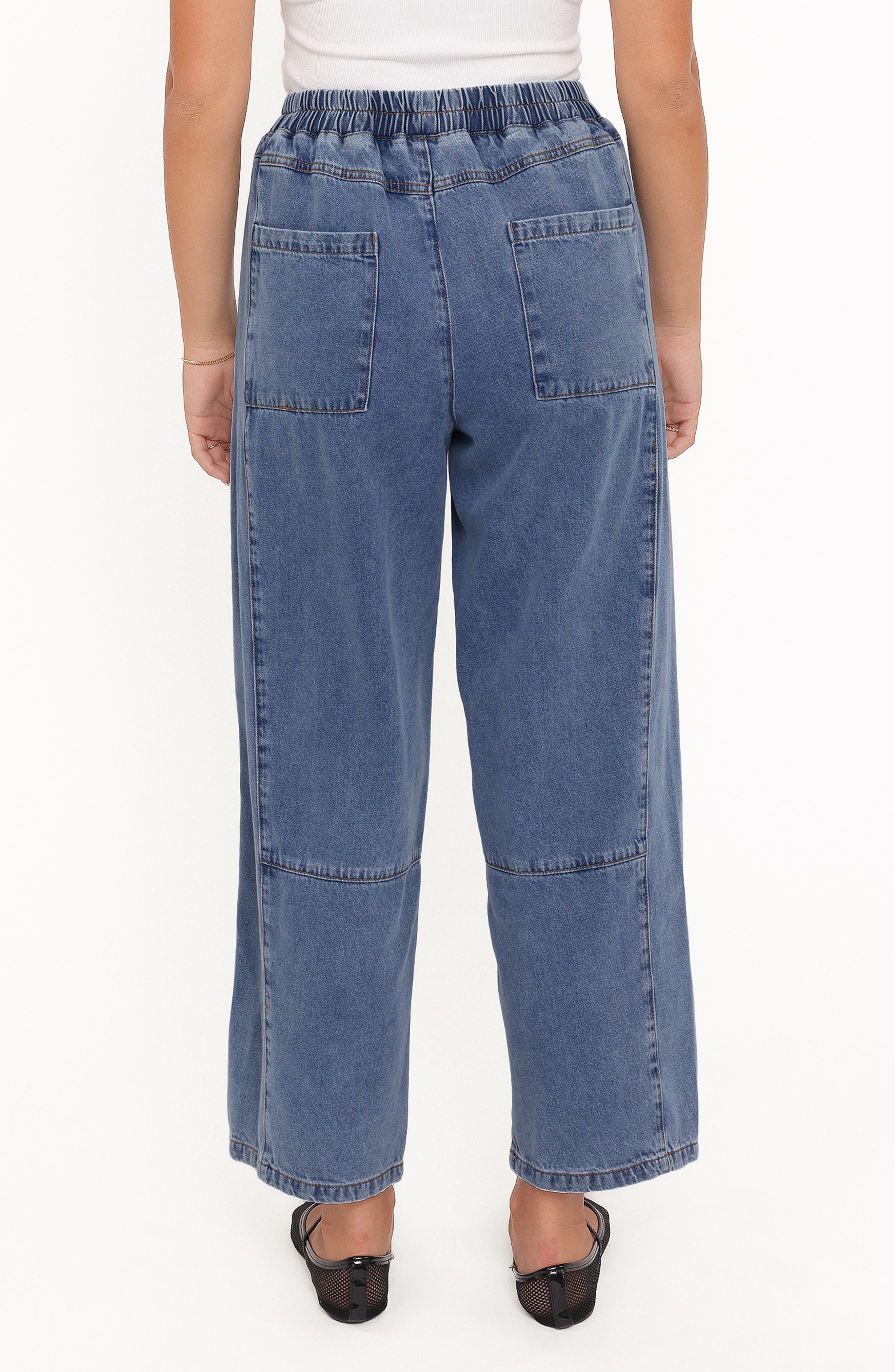 Sophie Pull-On Crop Barrel Jeans - image 2