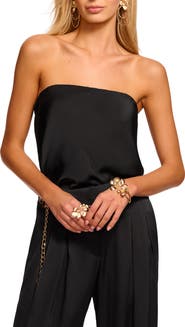 Ramy Brook Ruben Strapless Satin Bodysuit