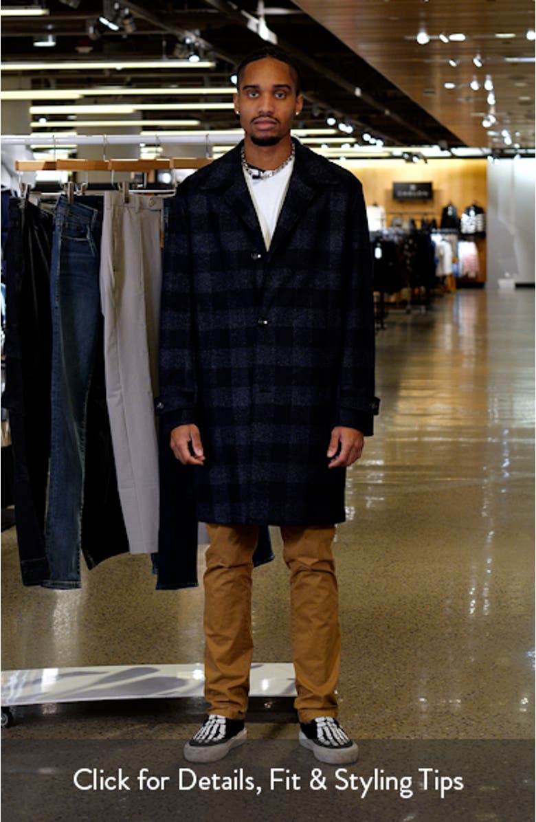 Clark Buffalo Check Jersey Coat, sales video thumbnail