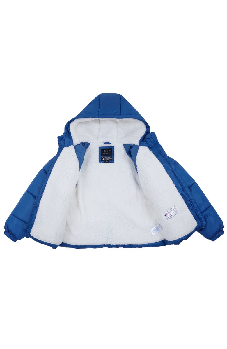 Rokka&Rolla Kids' Fleece Lined Bubble Coat, Alternate, color, Indigo Blue