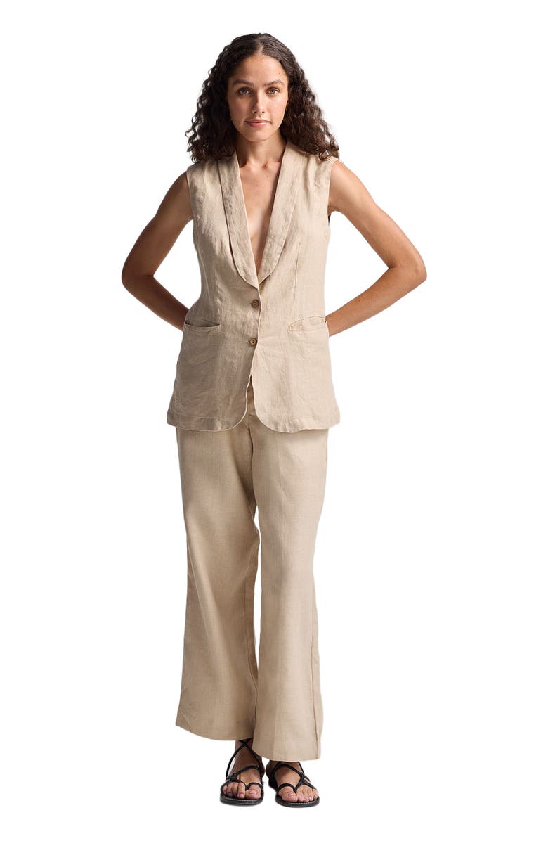 Reistor Wide Leg Pants in Hemp, Alternate, color, Neutral Beige