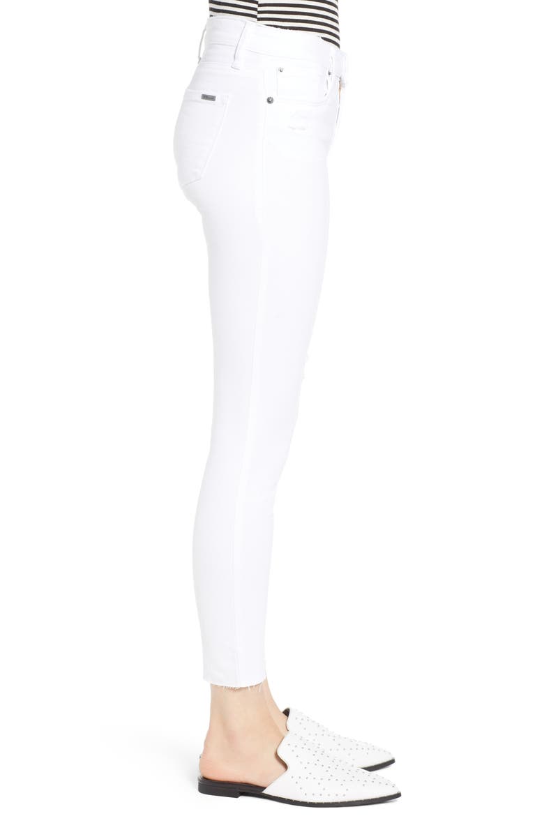 Emma Cutoff Hem Crop Jeggings, Alternate, color, OPTIC WHITE