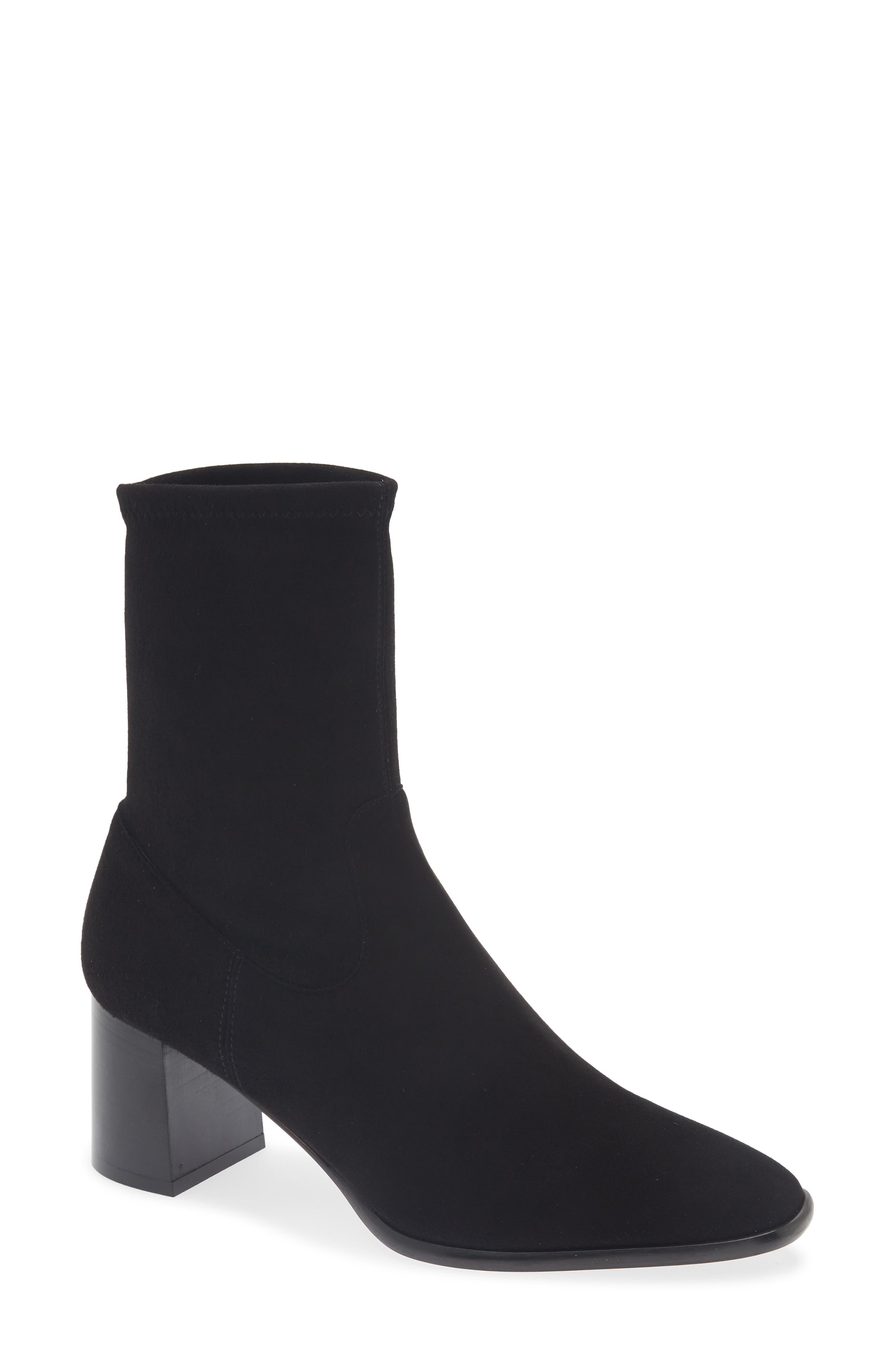 Harp Block Heel Stretch Bootie