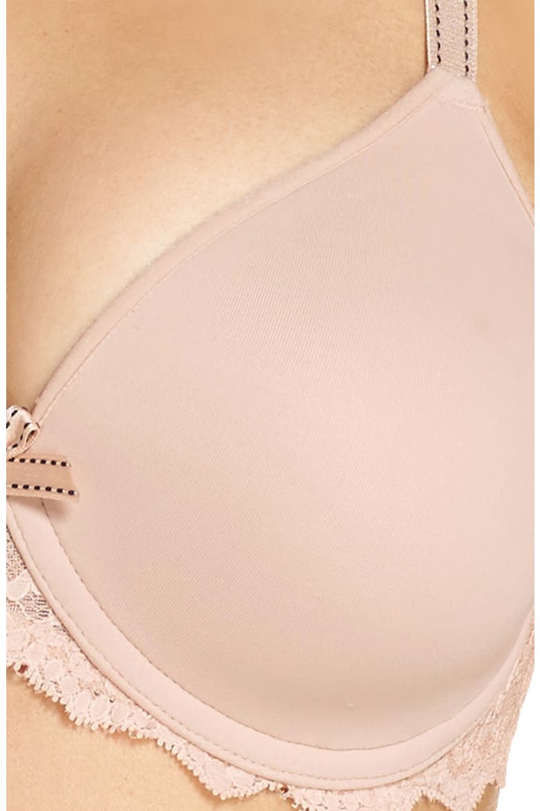Rive Gauche Full Coverage T-Shirt Bra, Alternate, color, CAPPUCINO