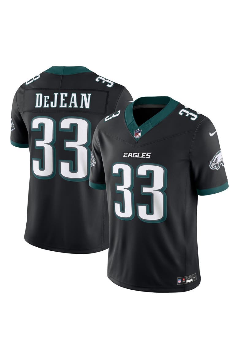Men's Nike Cooper DeJean Black Philadelphia Eagles Alternate Vapor F.U.S.E. Stitched Limited Jersey, Main, color, Black