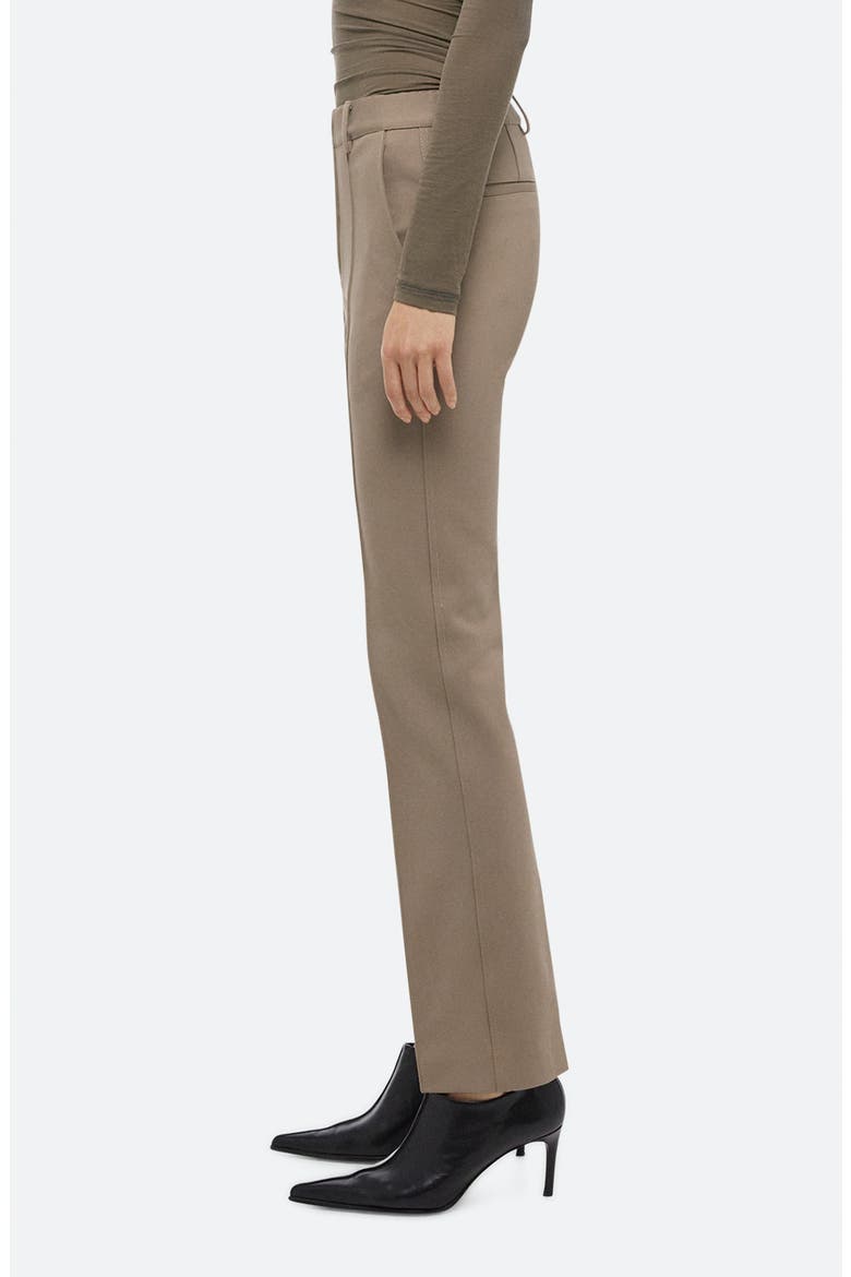 Pintuck Pleat Slim Pants, Alternate, color, TAUPE