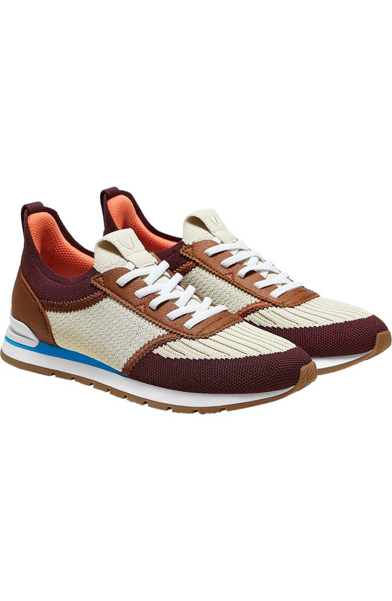 VIVAIA Mix-Texture Slip-On Sneakers, Main, color, Beige Burgundy Caramel