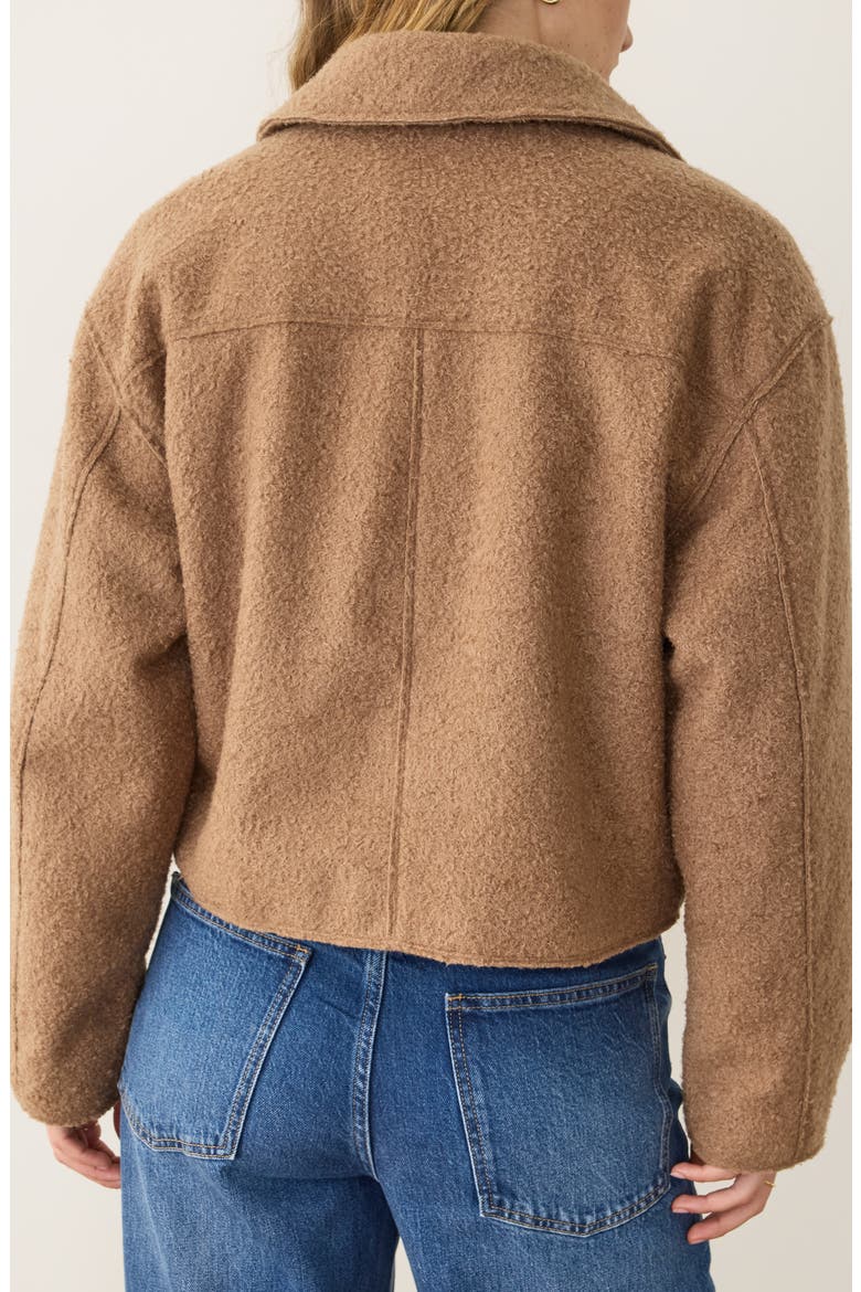 Bouclé Crop Jacket, Alternate, color, TEDDY