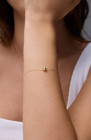 14K Gold Ball Chain Bracelet