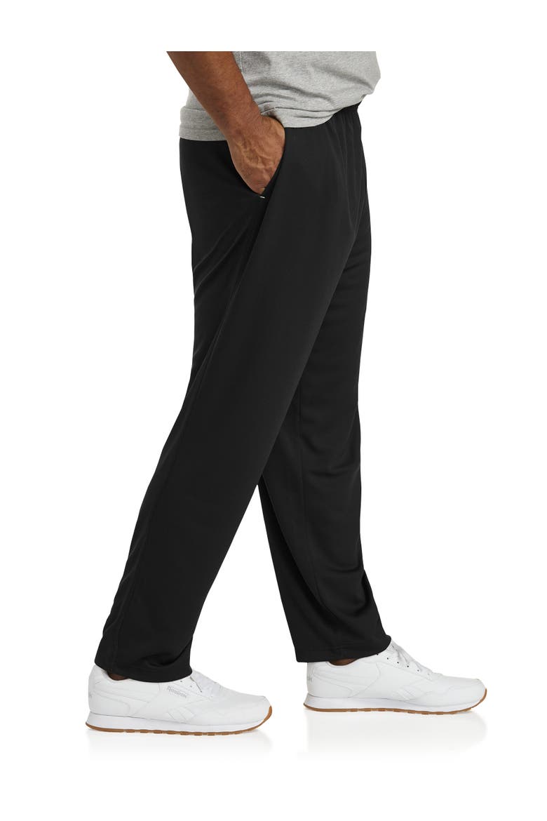 Big & Tall Performance Mesh Open-Hem Pants, Alternate, color, BLACK