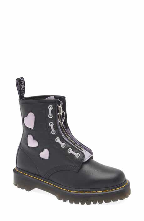 Dr. Martens 1460 Zip Heart Lug Sole Boot