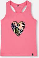 Deux par Deux Organic Cotton Jersey Screen Animal Sleeveless Tank Top