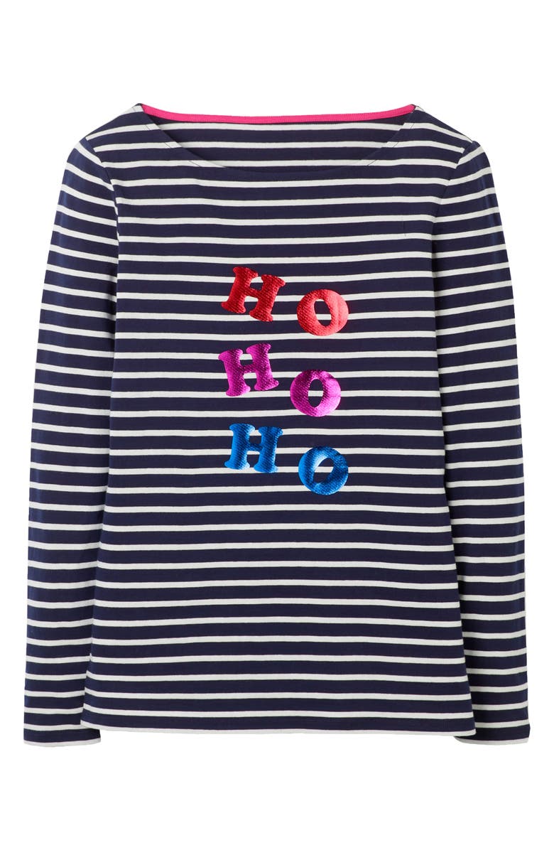 Boden Christmas Breton Shirt, Alternate, color,
