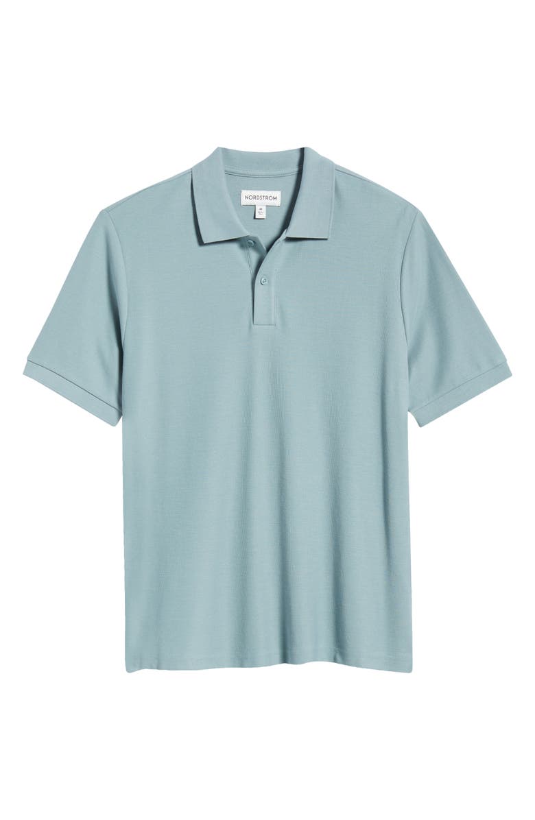 Nordstrom Pima Cotton Piqué Polo, Alternate, color, Grey Mineral