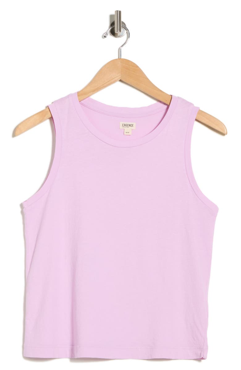L'AGENCE Mikaela Tank Top, Alternate, color, Mauve Mist