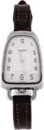 Pre-Owned Hermes Galop d'Hermes Quartz Watch Stainless Steel and Leather 26