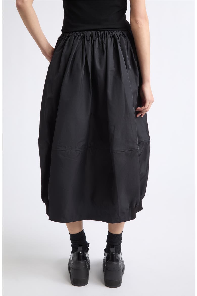 Maxi Bomber Skirt, Alternate, color, BLACK