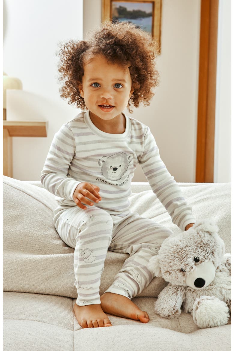 Marshmallow Bear PJ Set, Alternate, color, Marshmallow Bear