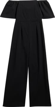 LOVE, NICKIE LEW Kids' Flutter Sleeve Tie Back Jumpsuit