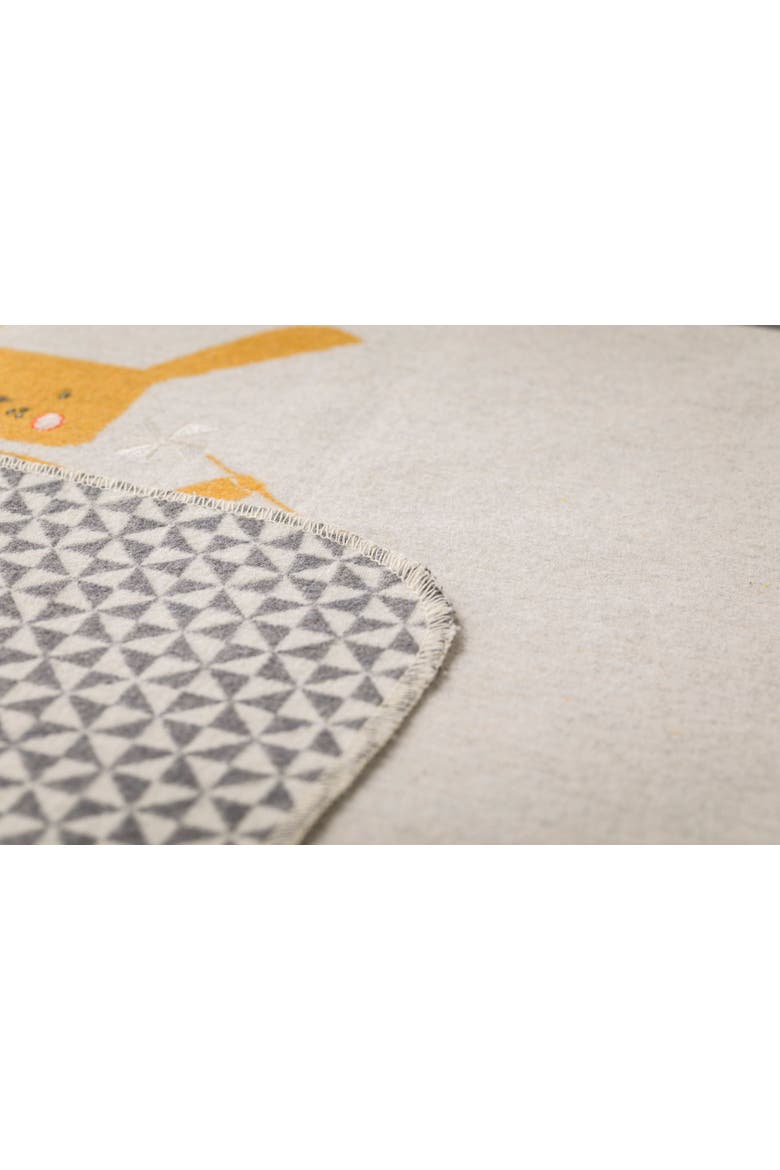 Juwel Bunnyrabbit With Embroidery Baby Blanket, Alternate, color, Gold