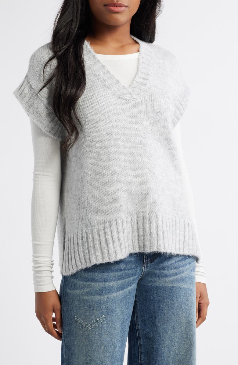 Miss Selfridge Cap Sleeve Knit Vest, Main, color,