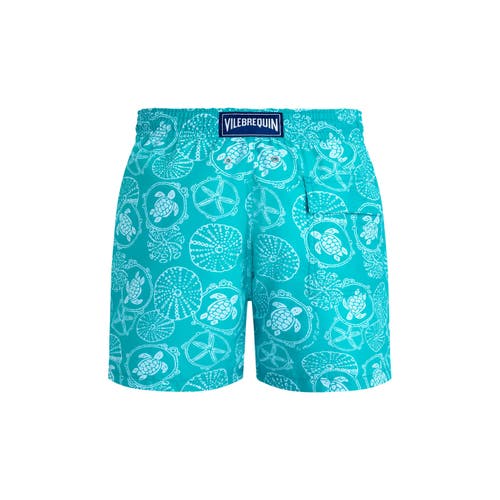 Vilebrequin Moorea Oursins Bicolores Swimsuit In Vert Disco
