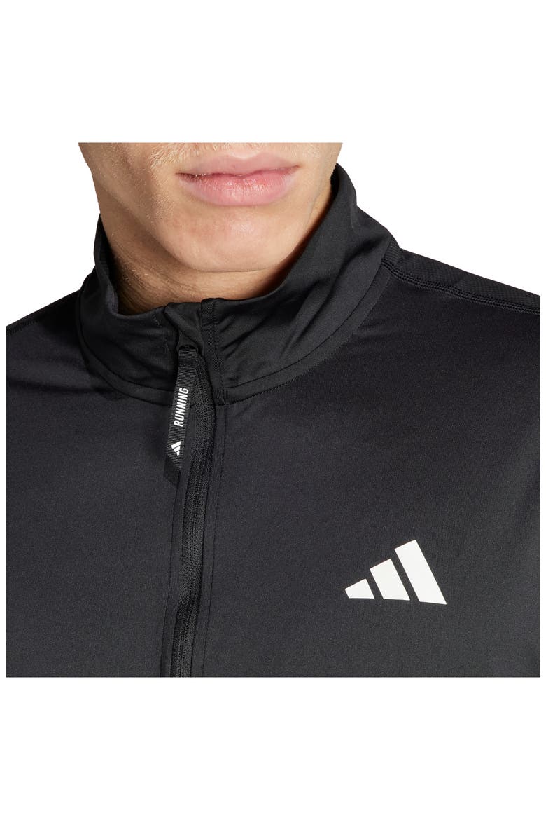 Own The Run AEROREADY Half-Zip Track Pullover, Alternate, color, BLACK