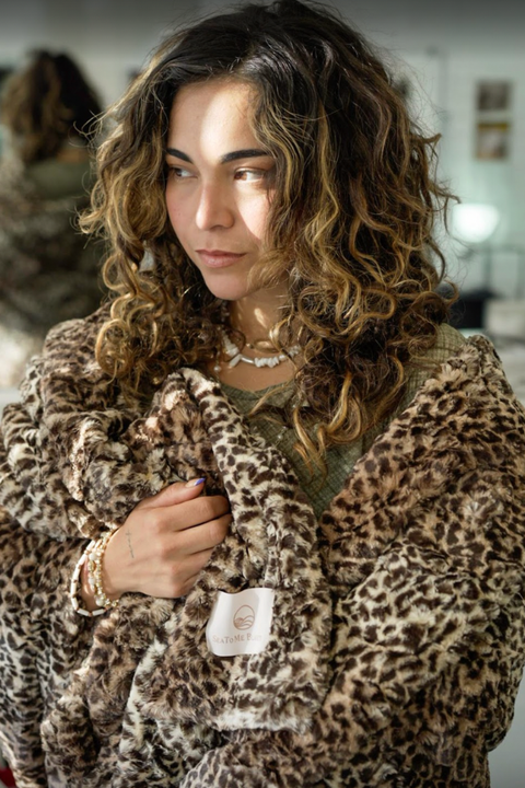 San Diego Safari Faux Fur Throw Blanket