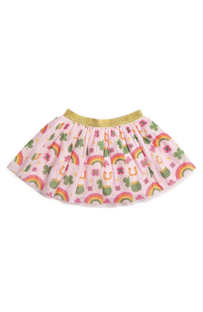 Sweet Wink Lucky Doodle St. Patrick's Day Tutu, Main, color, Soft Pink