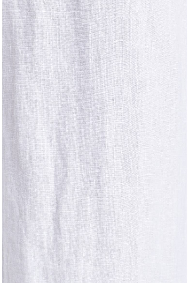 Relaxed Linen Cargo Pants, Alternate, color, WHITE
