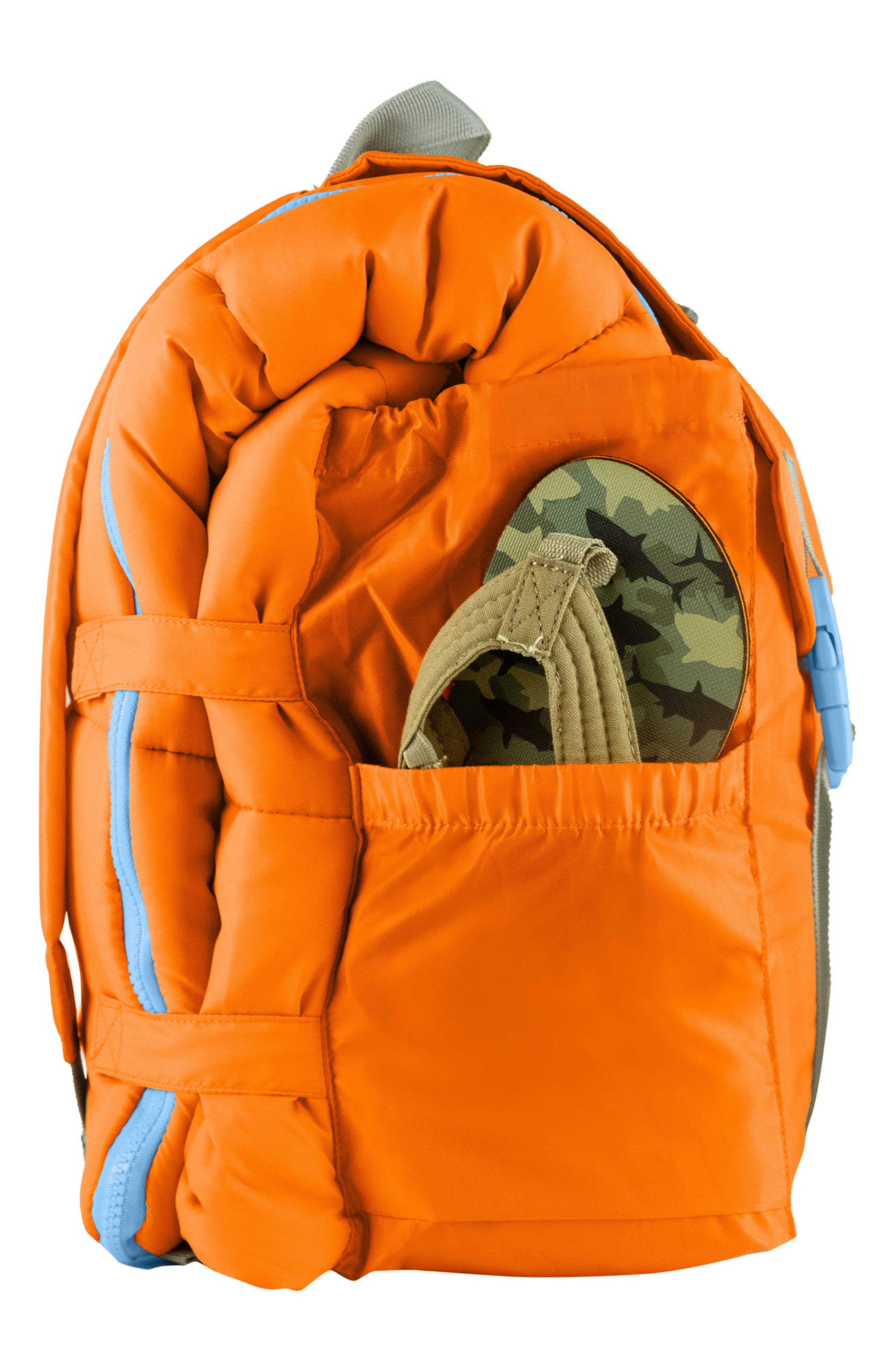 Kids' Sleep-n-Pack Glow in the Dark Sleeping Bag Backpack, Alternate, color, TANGELO