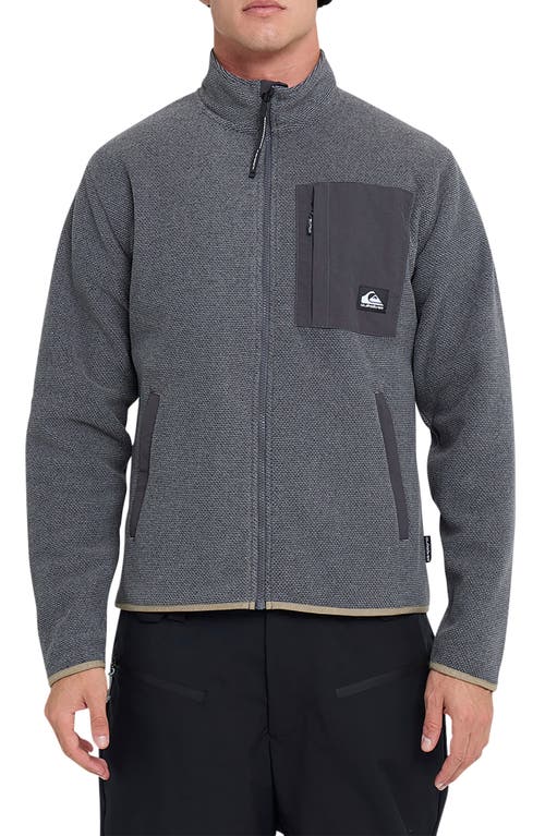 Quiksilver Aker Front Zip Jacket In Gray