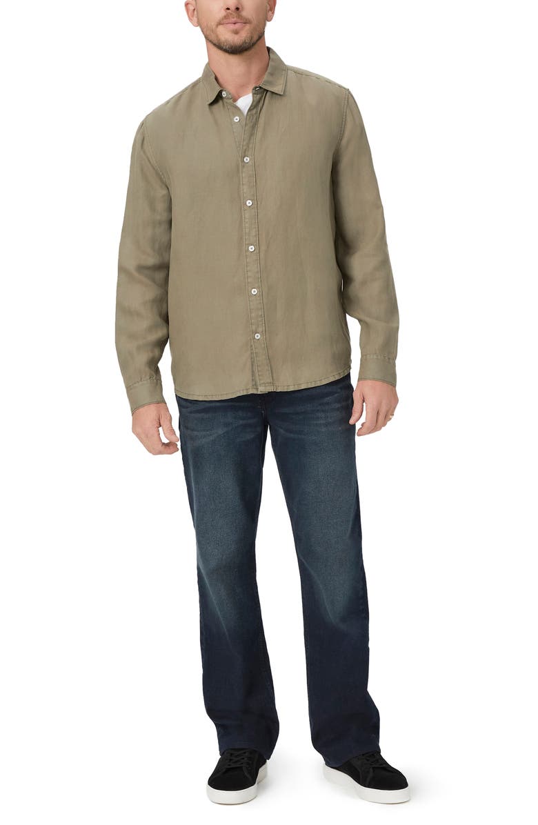 PAIGE Peters Linen & Lyocell Button-Up Shirt, Alternate, color, 