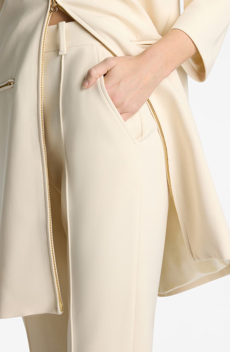 St. John Collection Stretch Crepe Tapered Ankle Pants, Alternate, color, 