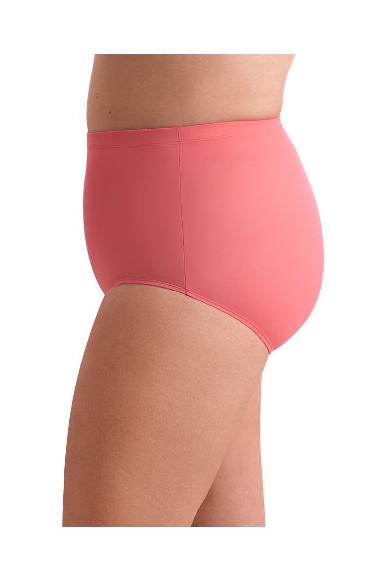 Basic Brief Plus Size Swimsuit Bottom, Alternate, color, Coral