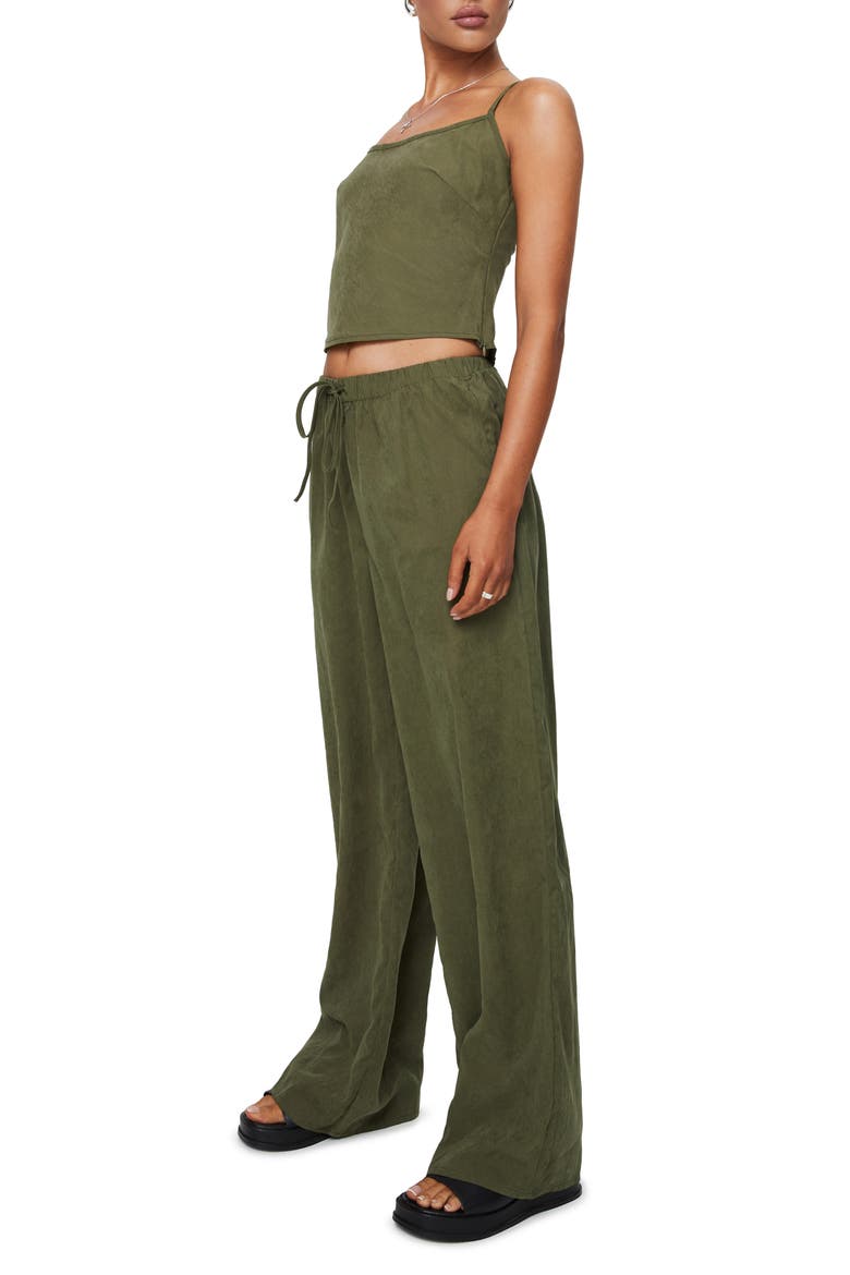 Paigey Camisole & Wide Leg Pants Set, Alternate, color, KHAKI