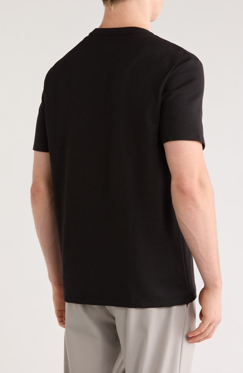 Calvin Klein Micro Waffle T-Shirt, Alternate, color, Black