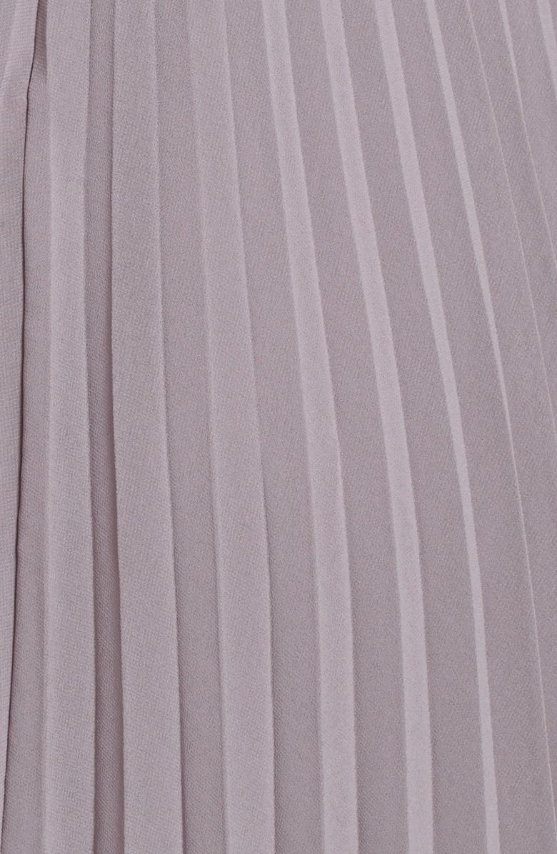 Donna Morgan 'Greta' Pleat Chiffon Dress, Alternate, color, 