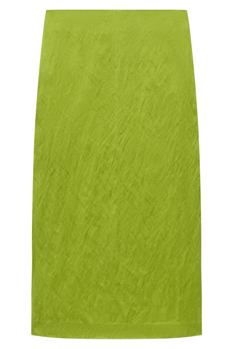 Phoebe Metallic Midi Skirt, Alternate, color, MEADOW GREEN