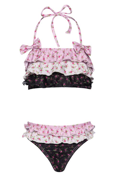 Kids' Ruffle Bow Two-Piece Swimsuit (Toddler, Little Kid & Big Kid)
