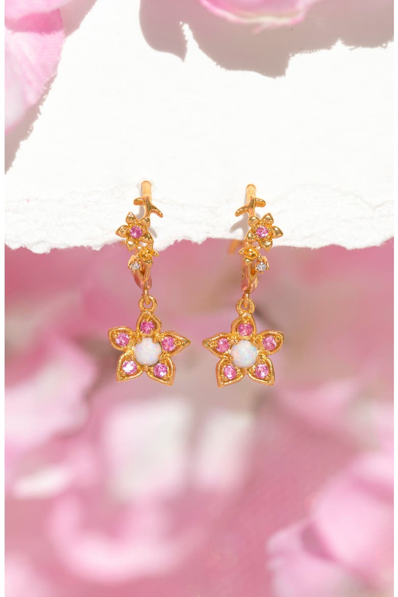 Disney Princess Mulan Drop Earrings, Alternate, color, GOLD