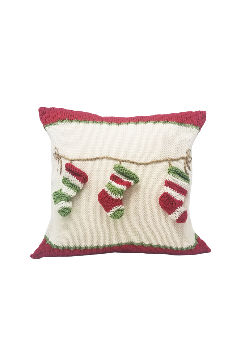10" Stocking Pillow, Main, color, Ivory