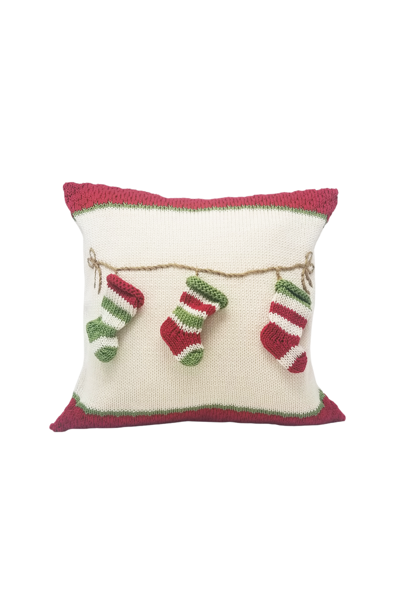 Melange Collection 10" Stocking Pillow, Main, color, Ivory