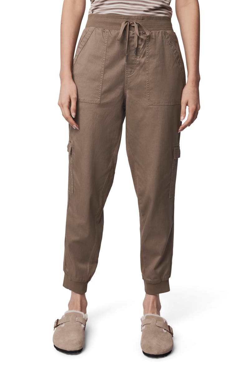 Jaclyn Drawstring Waist Joggers, Main, color, CEDAR BROWN